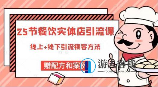 莽哥《餐饮实体店引流课》线上+线下引流锁客方法_百度云网盘视频资源,网盘,定位,电商,第1张