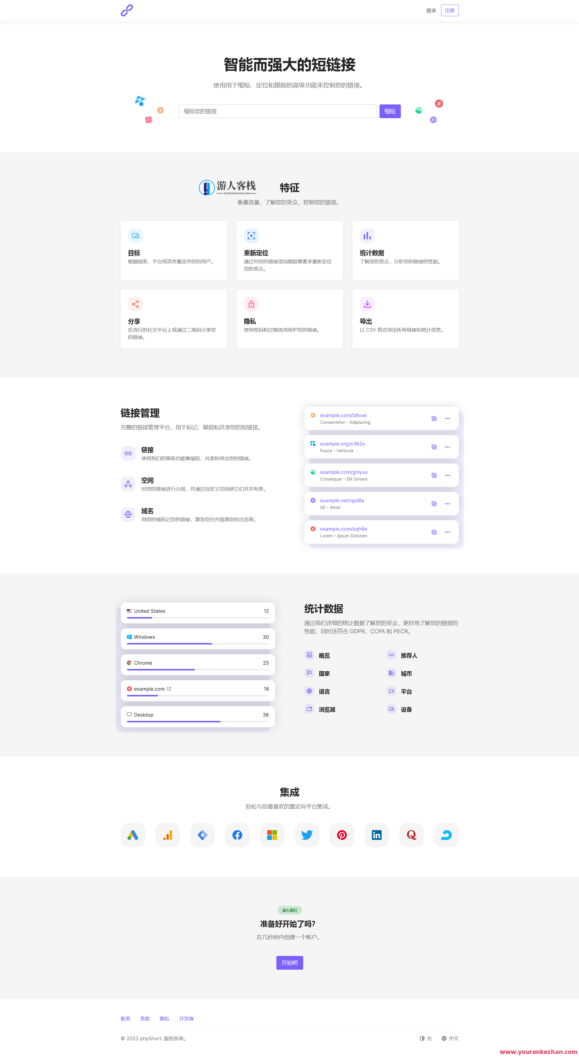 phpShort URL短链接源代码