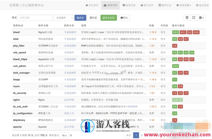 宝塔面板私有化部署第三方云端btcloud PHP源代码全开源ThinkPHP架构