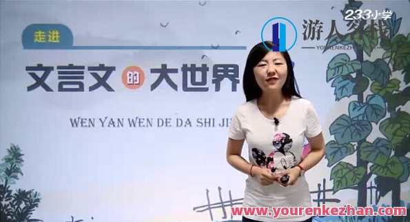 233网校-王雨洁 走进文言文大全球