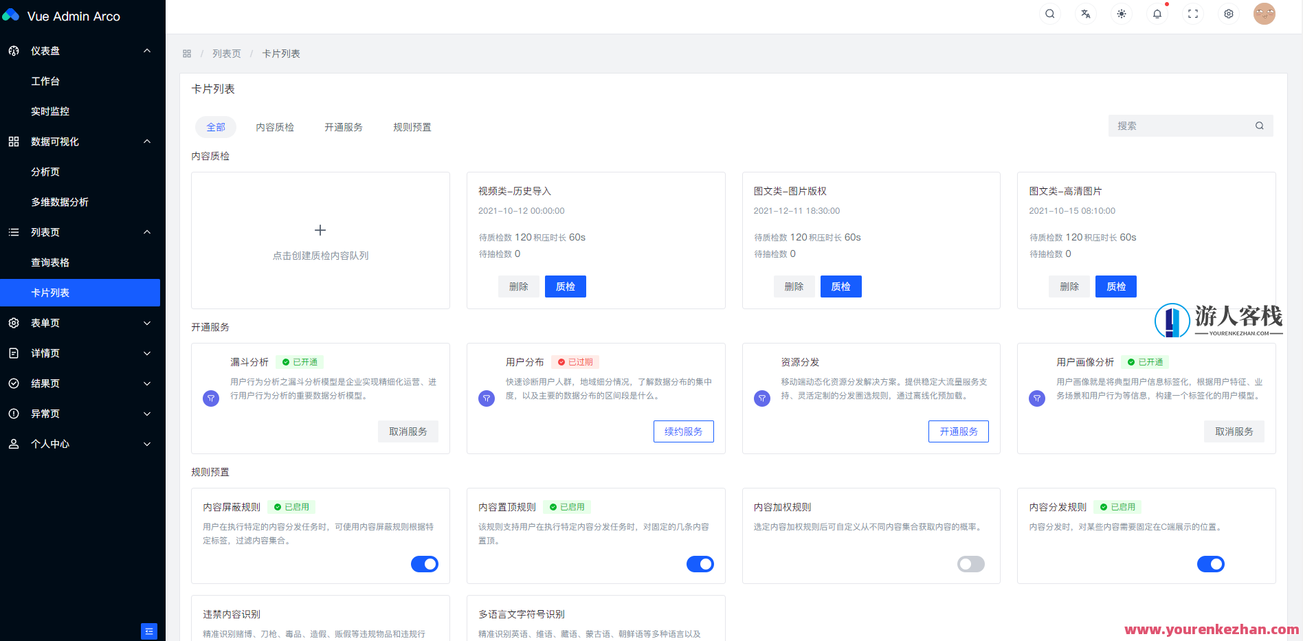 vue3 + vite + typescript字节跳动Arco Design中后台前端框架,模板,第5张