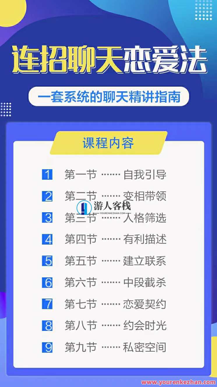 乌鸦救赎连招恋爱聊天法1.0，恋商聊天课程1.0，2套新连招教程,课程,恋爱,约会,第2张