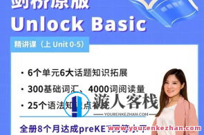 抖音英语楠姐-剑桥原版英语Unlock Basic上册 Unit 0—5全套视频百度云盘分享,课程,创新,第1张