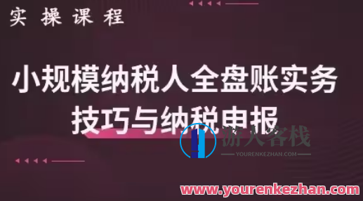 小规模纳税人全盘真帐实操账务处理及纳税申报百度云盘分享