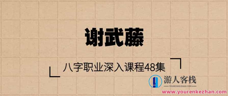 谢武藤-八字职业深入课程48集+讲义,课程,第1张