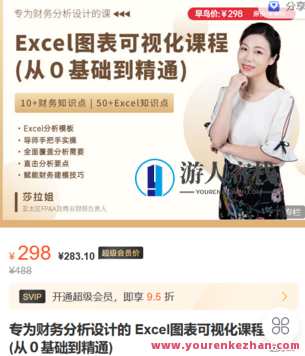 FI财智学堂-专为财务分析设计的 Excel图表可视化课程 (从０基础到精通)-萌萌家网课,课程,第1张