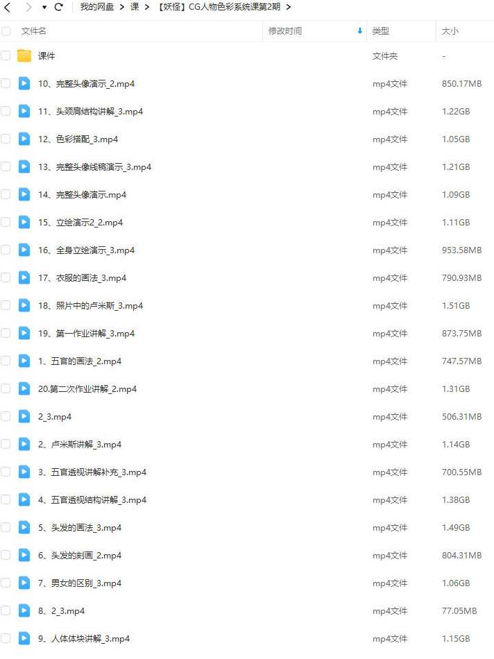 妖怪先生CG人物色彩系统课第2期2022年,课程,第2张