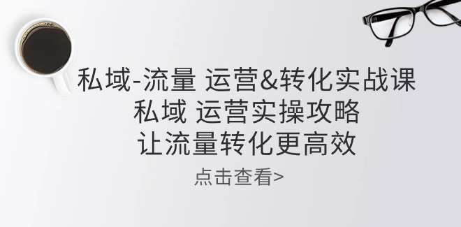 私域-流量 运营&转化实操课：私域运营实操攻略,课程,学习,管理,微信,沟通,团队,攻略,第1张