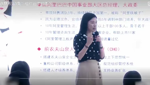许林芳《企业高效组织管理》16讲