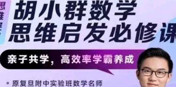 胡小群 胡老师数学思维启发必修课