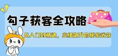 《勾子获客全攻略》业绩飙升的秘密武器,课程,学习,攻略,第1张