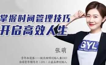 张萌人生效率手册《时间管理50课》（50节，音频）