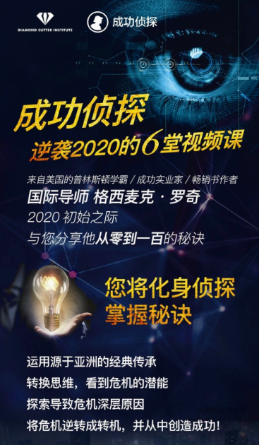 成功侦探|格西麦克亲授6堂视频课给您新本领,助您逆袭2020,课程,目标,第1张 成功侦探|格西麦克亲授6堂视频课给您新本领,助您逆袭2020,课程,目标,第1张