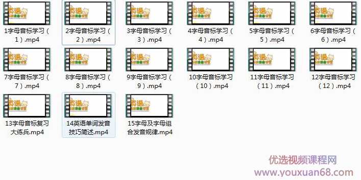 英语语音+音标快速入门基础视频课程（15集）,课程,学习,第2张
