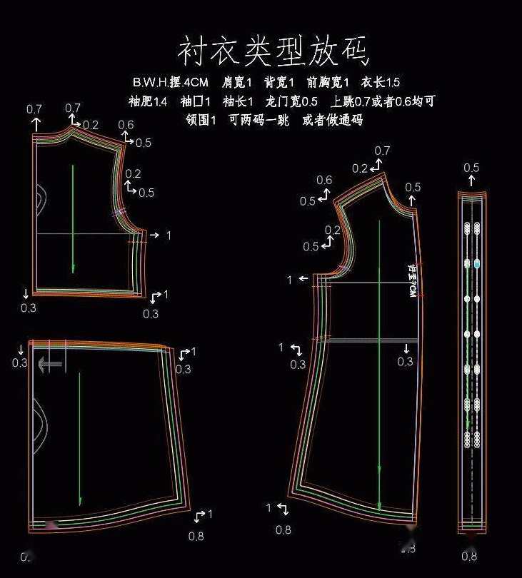 （自学服装)裁剪打版放码服装设计制作自学
