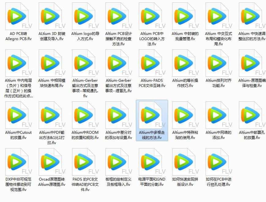 Altium Designer软件操作技巧提升视频合集（31集）