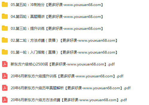2020年6月新东方英语六级教程完整版,理解,直播,第2张