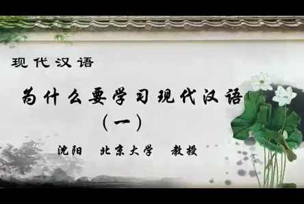 沈阳 现代汉语全87集