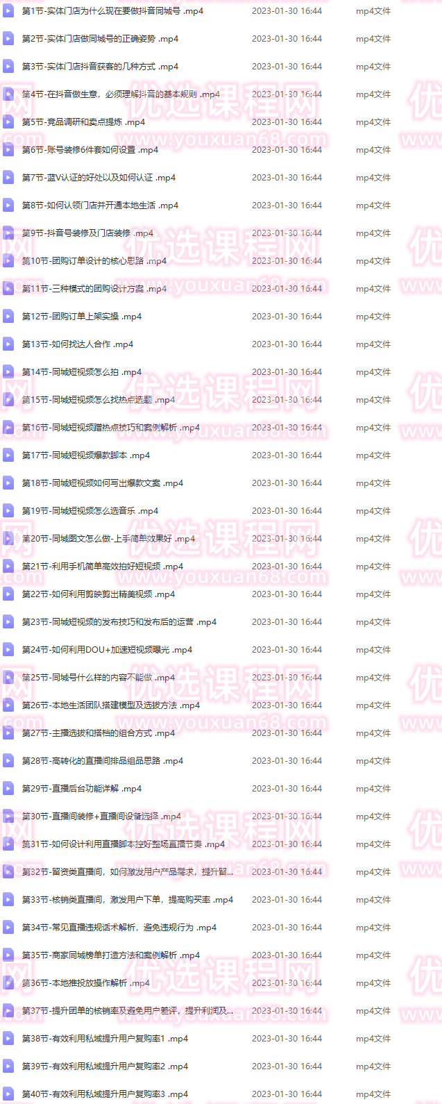 同城门店抖音获客引流实战课，带你玩转同城门店抖音团购+同城直播,课程,直播,合作,视频制作,第2张