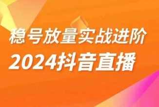 稳号放量实战进阶—2024抖音直播,直播间精细化运营的几大步骤,课程,直播,第1张 稳号放量实战进阶—2024抖音直播,直播间精细化运营的几大步骤,课程,直播,第1张