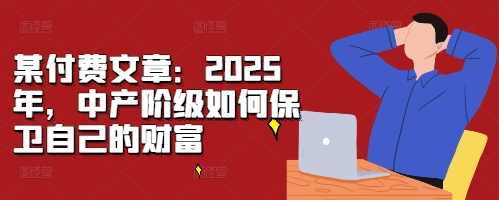 某付费文章:2025年,中产阶级如何保卫自己的财富,第1张 某付费文章:2025年,中产阶级如何保卫自己的财富,第1张