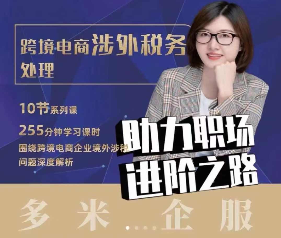 多米跨境电商涉外税务处理,跨境税务宝典教程:跨境电商全球税务处理策略,课程,电商,电子商务,第1张 多米跨境电商涉外税务处理,跨境税务宝典教程:跨境电商全球税务处理策略,课程,电商,电子商务,第1张